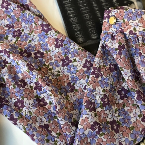 Vintage 80s mod floral pleated dress 💐 - Picture 4 of 6